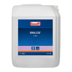 Erolcid 10L Kanister mit dem Logo von Buzil.