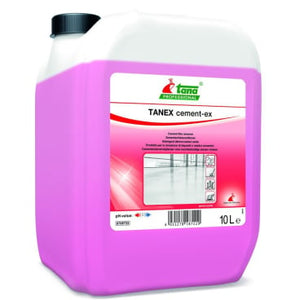 Tanex Cement-ex 10L Kanister mit pinker Flüssigkeit.