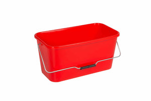 Reinigungshilfsmittel -Putzeimer, 12L, rechteckig, rot, 1 Eimer