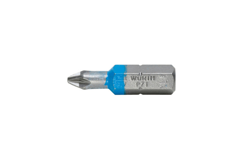 Bit Pozidriv-BIT-PZ1-BLAU-1/4ZO-L25MM     Verpackungsinhalt    10 Einheit