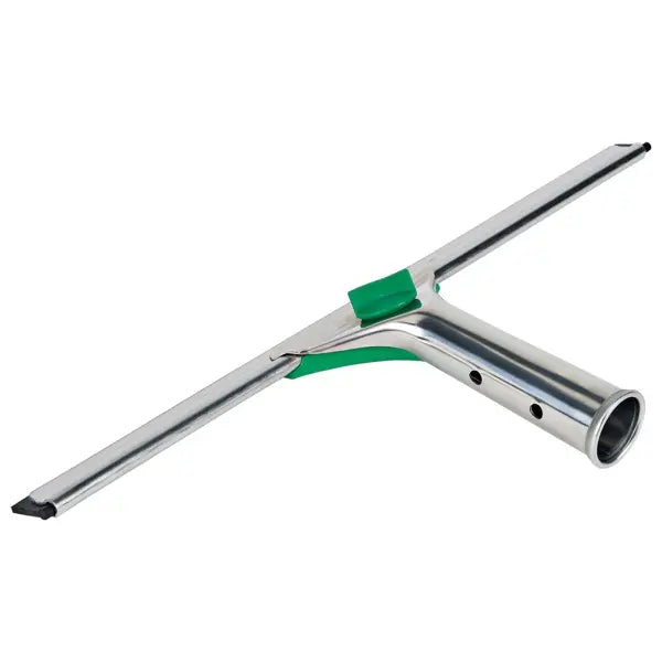 Ergonomischer Fensterwischer mit Gummilippe und Griff.