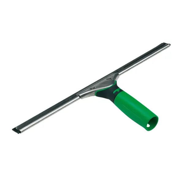 ErgoTec Wischer 35cm mit Hartgummi und grünem Griff.