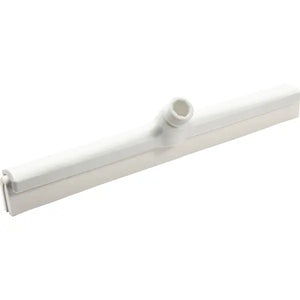 Weißer Wasserschieber aus Lebensmittelgummi mit zwei Lippen.