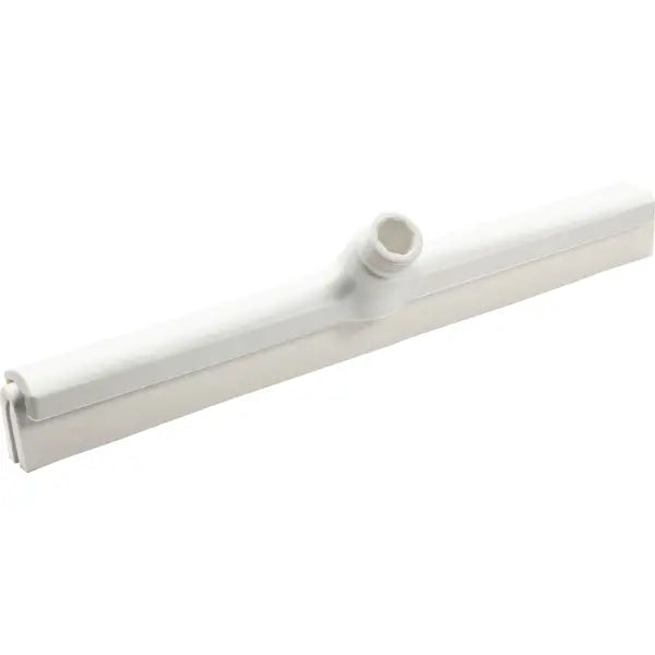 Weißer Wasserschieber aus Lebensmittelgummi mit zwei Lippen.