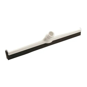 Weißer Wasserschieber mit schwarzem Gummi und weißem Griff.