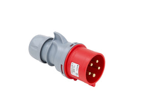 Hochmoderner CEE-Stecker mit 32A, 400V, IP44-Schutz und ergonomischem TURBO-Design.