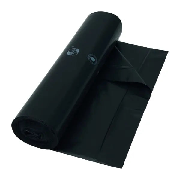 Garbage bags LDPE, 60L, black, 600x700mm, Type 60, 35my, 25 pcs/roll.