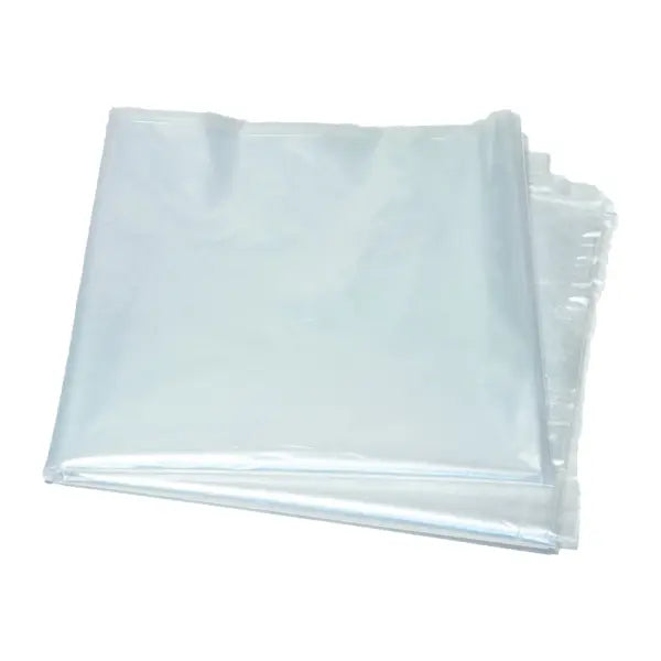 أكياس القمامة LDPE، 240L، شفافة، 650+550x1350mm، 75my، فضفاضة، 100 قطعة / صندوق.