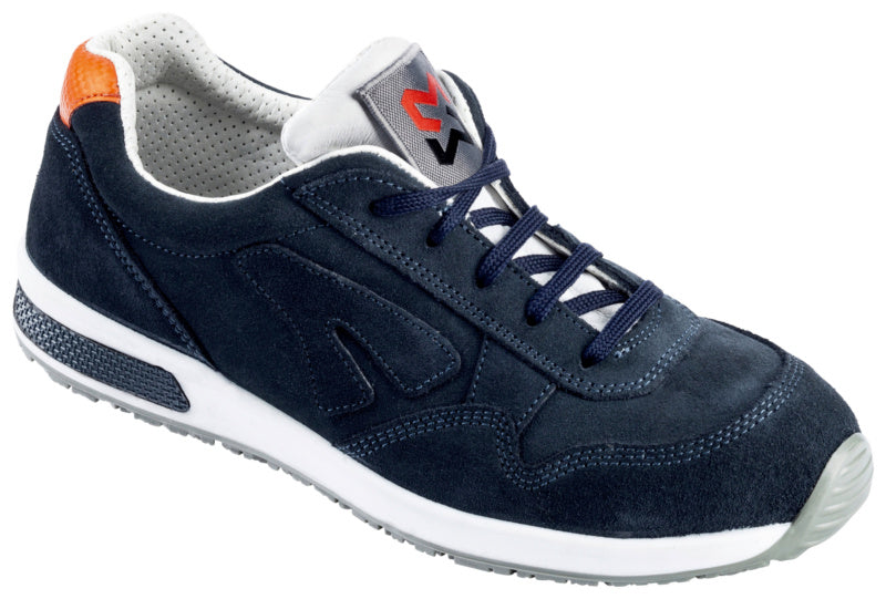 Blauer Sicherheitshalbschuh Jogger S1 mit robustem Design und rutschfester Sohle