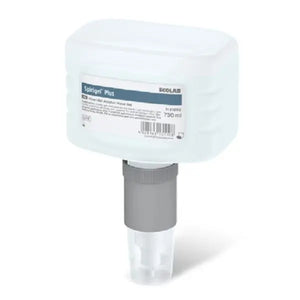 750ml bottle of Spirigel Plus hand sanitizer with a clear gel formula.