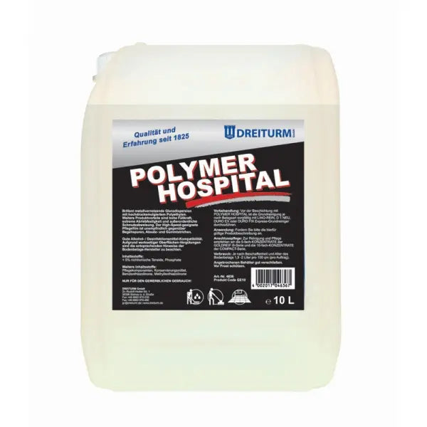 10L Kanister Polymer Hospital Reiniger von Dreiturm, biologisch abbaubar.