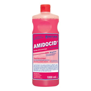 Amidocid Desinfektionsmittel in einer 1L roten Flasche.