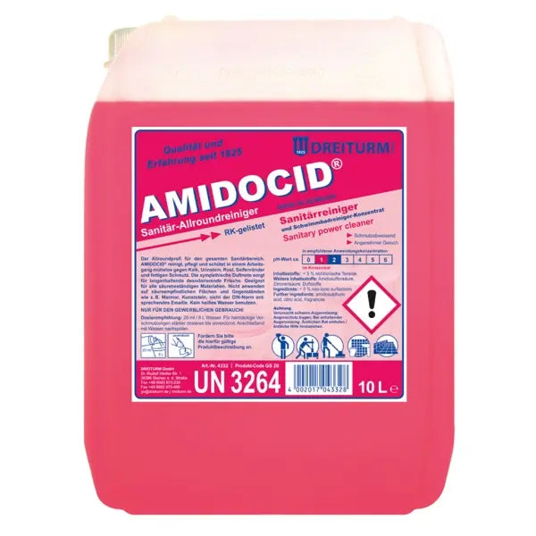 Amidocid 10L Kanister, professioneller biologisch abbaubarer Reiniger.