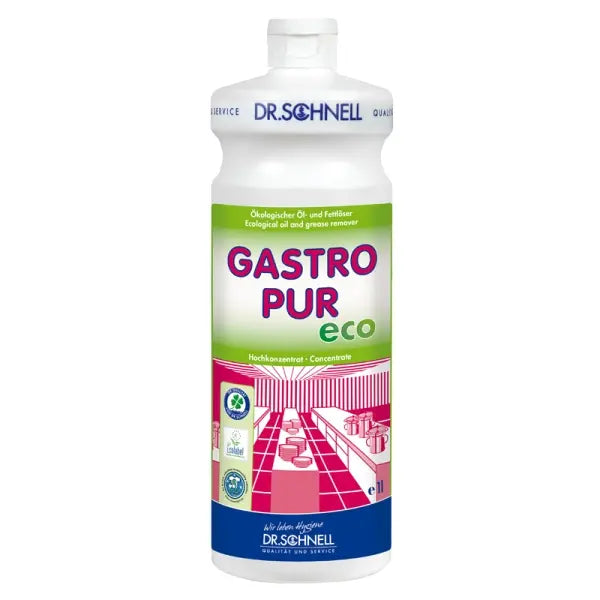 Gastro Pur Eco umweltfreundlicher Reiniger in 1 Liter Flasche für Gastronomieoberflächen