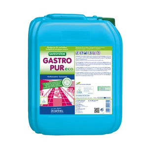Der Gastro Pur Eco 10L Kanister ist ein umweltfreundliches Reinigungsmittel mit ergonomischem Griff.