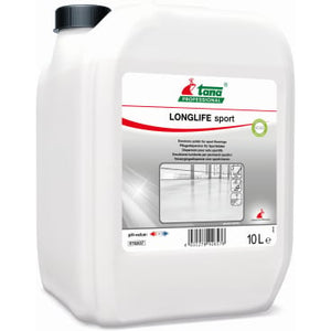 Longlife Sport 10L Kanister, a white plastic container with a black cap.