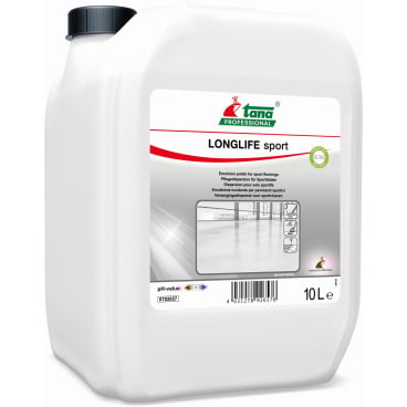 Longlife Sport 10L Kanister, a white plastic container with a black cap.