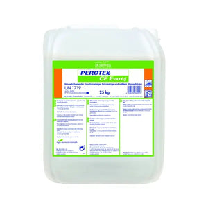 25kg canister of Perotex CF Evo14 industrial adhesive for various materials.