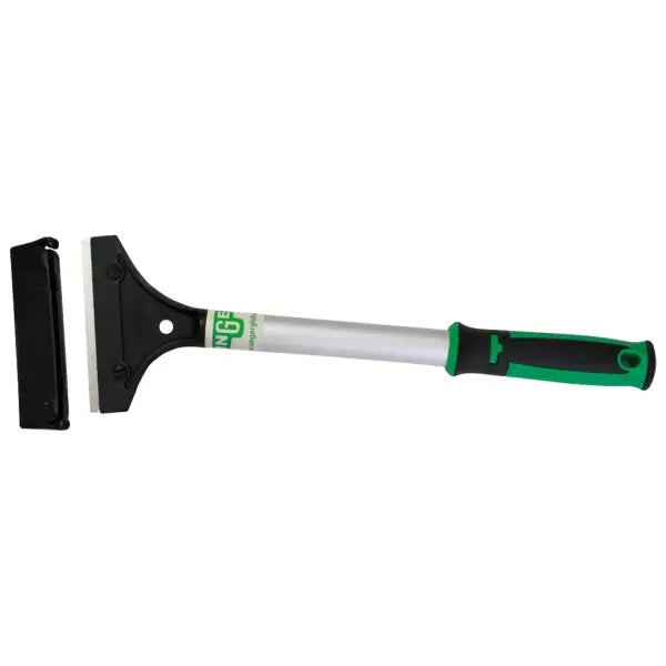 Fensterabzieher mit 25cm Stiel, Edelstahlklinge und ergonomischem Griff.