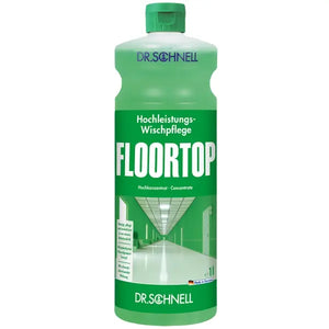 Floortop Konzentrat in 1-Liter-Flasche zur gründlichen Reinigung und Pflege von Böden.