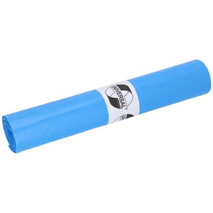 Blauer 65L Müllbeutel aus HDPE mit Universal-Logo