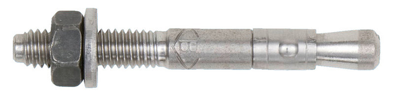 Hochfeste Verbindungsschraube M10, 95 mm lang, mit Wendel-Faden für sichere Befestigungen.