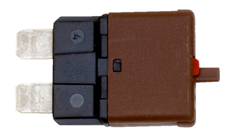 Automatischer Festeinbau mit 7,5 Ampere, drei Einheiten in grauem Gehäuse sichtbar