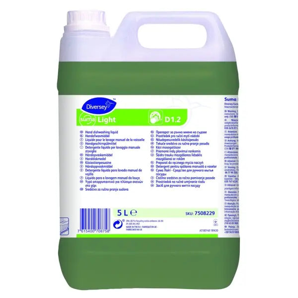 SumaLight D1.2 5L Kanister hochkonzentrierter Reiniger in grün.