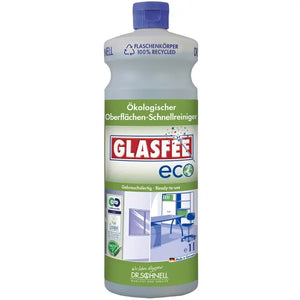 Glasfee ECO Glasreiniger in einer 1 Liter Flasche mit umweltfreundlicher Formel.