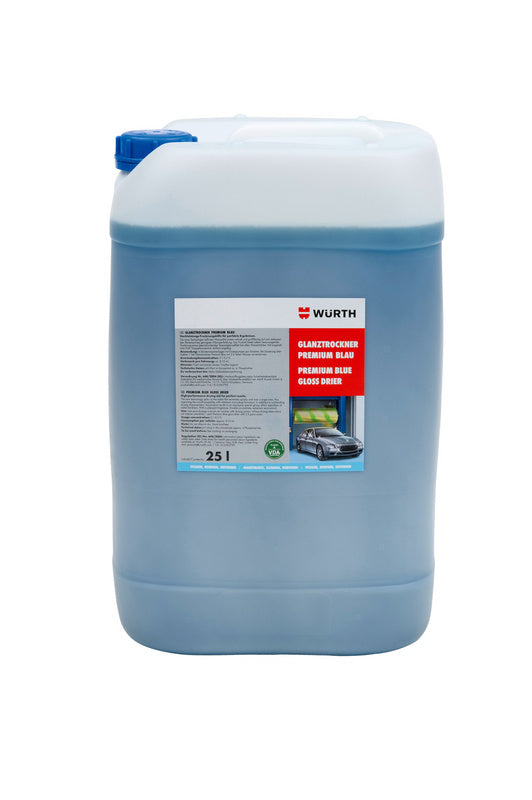 Glanztrockner in einem 25-Liter-Kanister, geeignet für professionelle Waschstraßen.