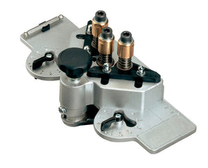 Scharnierbohrlehre BOLEHR-SHAN-SBL3-52/5,5 mit ergonomischem Design und klaren Maßstabskarten.