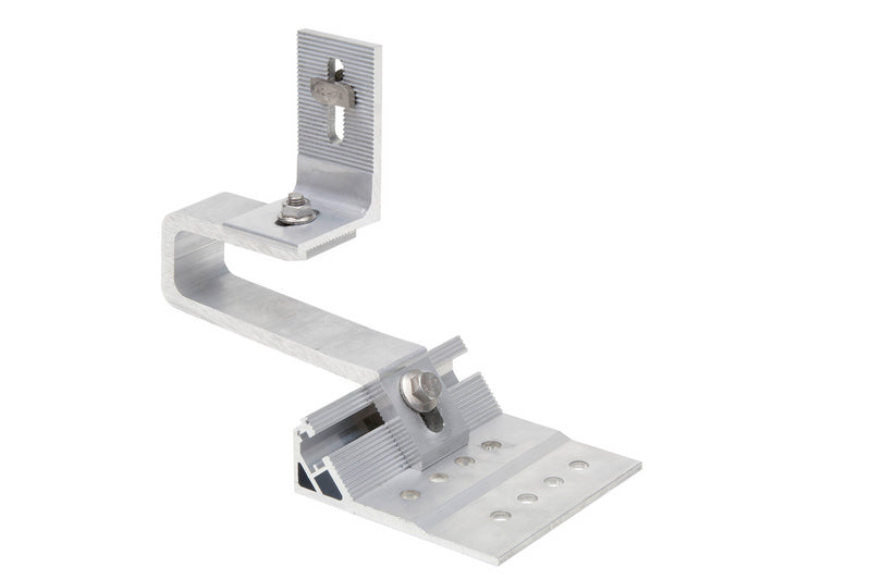 Aluminium Dachhaken für Solaranlagen, 110x95mm, wetterbeständig und leicht.