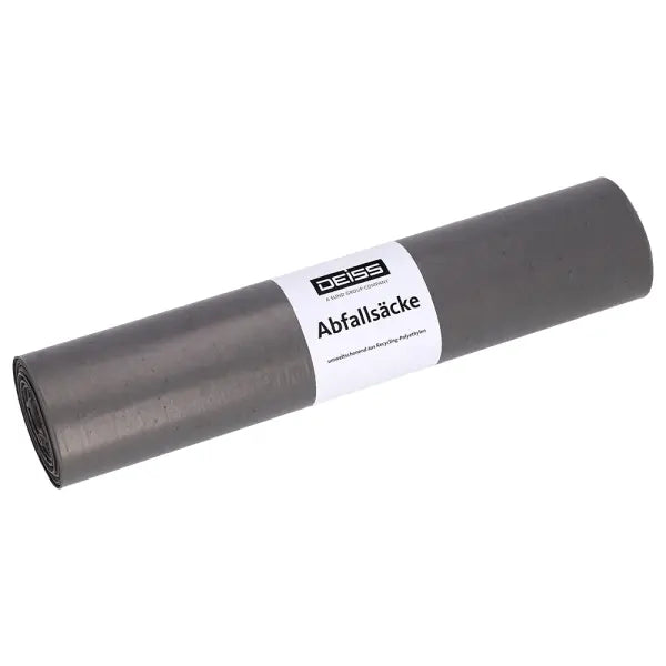 أكياس القمامة LDPE، 35 لتر، رمادي، 550 × 650 مم، نوع 60، 40my، 25 قطعة.