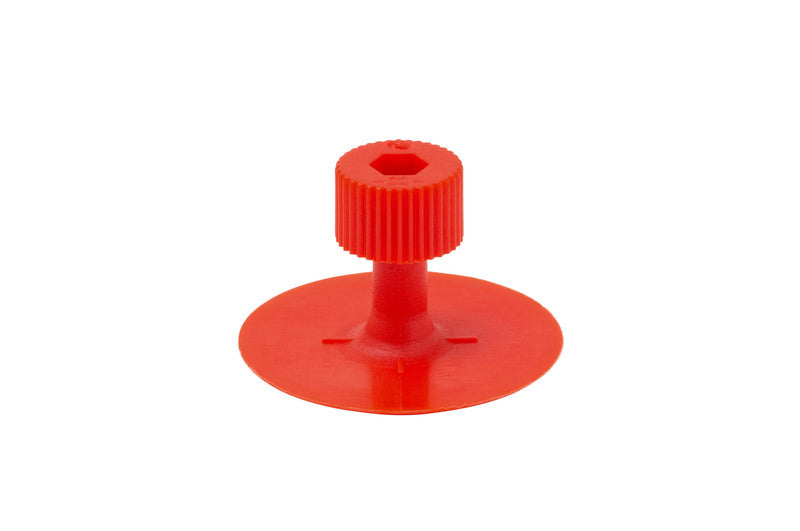 Roter Zugadapter mit 32 mm Durchmesser, 10 Einheiten, kugelförmiger Griff