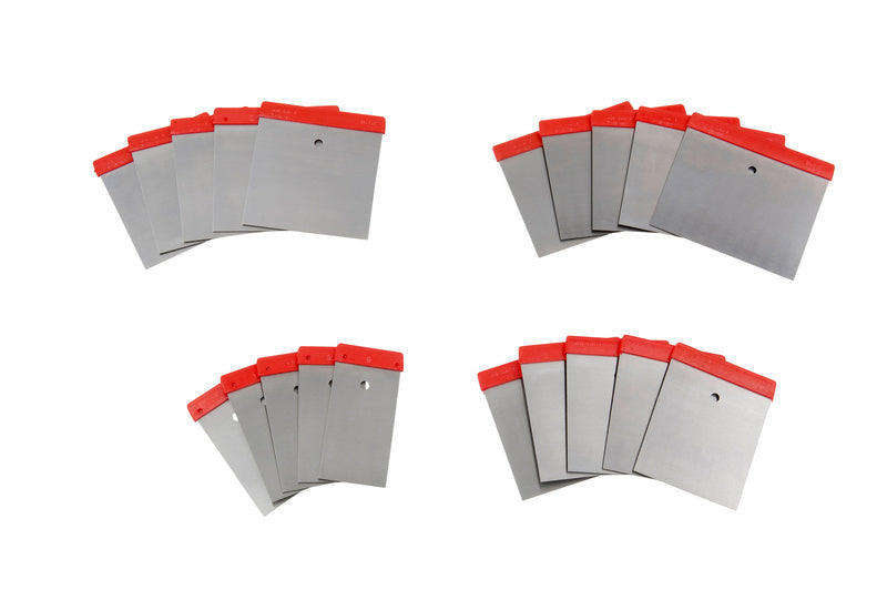 Set of 20 assorted spatulas in various sizes and shapes for versatile use.