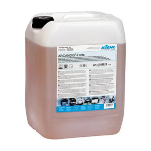 Ein 20L Kanister mit dem industriellen Reiniger Arcandis Forte.
