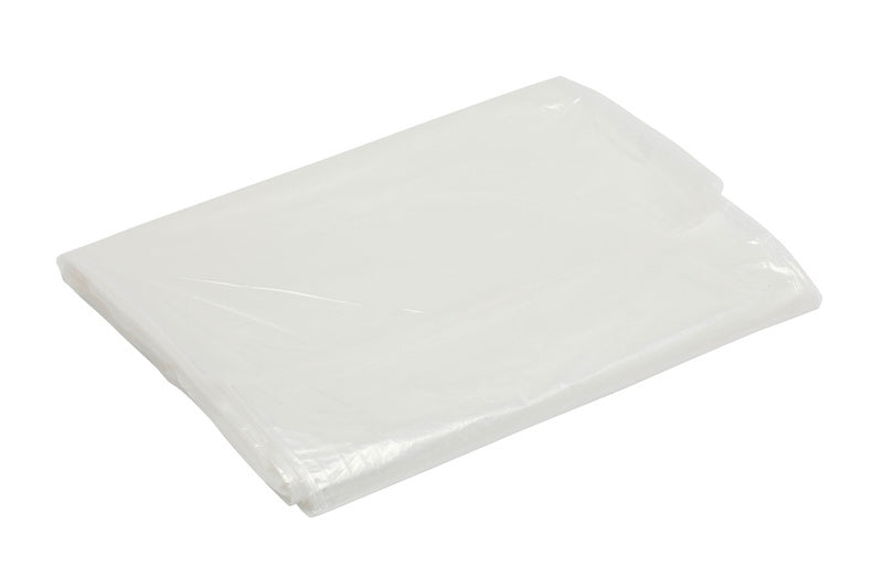 Transparente Abdeckfolie aus HDPE, widerstandsfähig gegen UV, Wasser und Chemikalien.