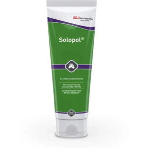 Solopol Handreinigungsgel 250ml Tube für empfindliche Haut, effektive Entfernung von Schmutz, dermatologisch getestet, sanfte Reinigung für Werkstatt und Baustelle