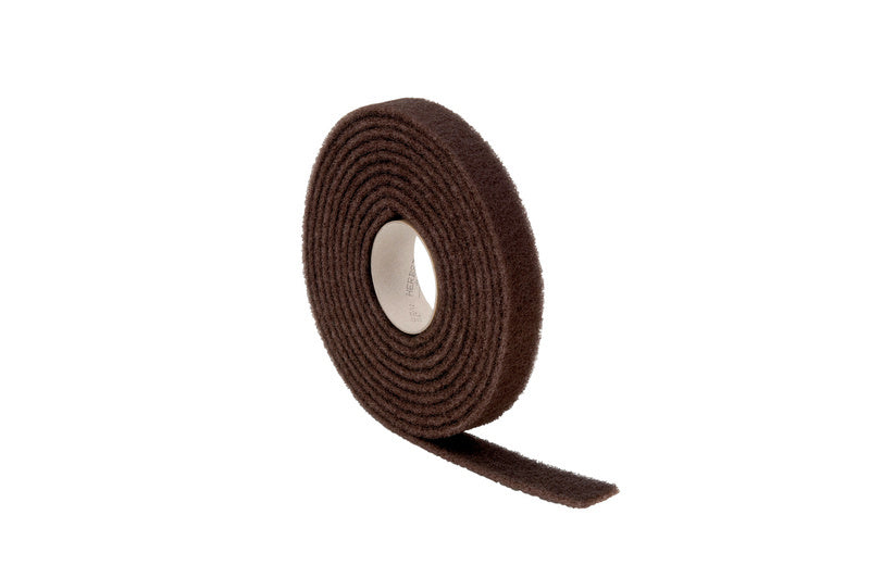 Schleifvlies Rolle SHLFVLI in Grau, 100 mm breit und 25 m lang, feinkörnige Struktur