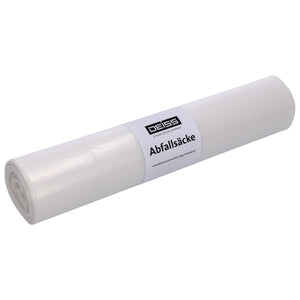 Rolle transparenter 120L Abfallsäcke aus Recycling-LDPE.