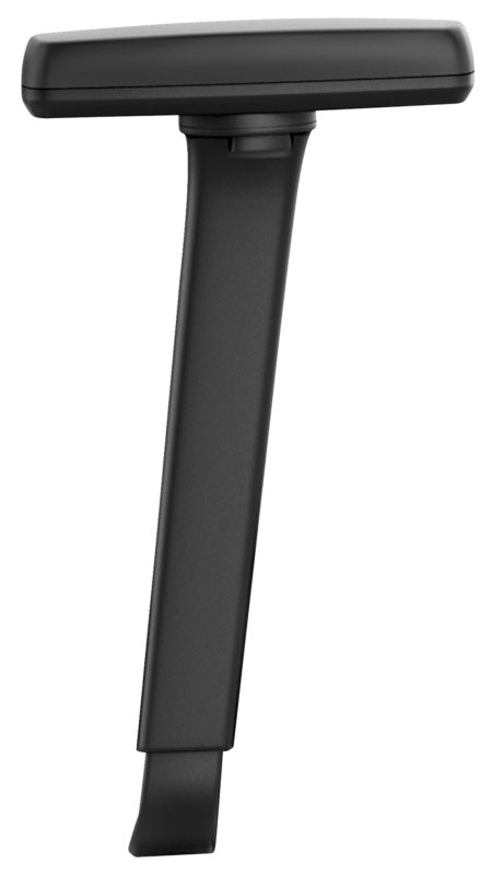 Arbeitsstuhl mit Armlehnen, stufenlos verstellbarer Sitzhöhe und stabilen Rollen für Werkstätten.