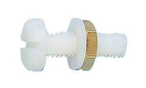Nummernschildschraube metrisch-SHR-NRSHLD-FLKPF-MU-PA6.6-WEISS-6X20     Verpackungsinhalt    100 Einheit