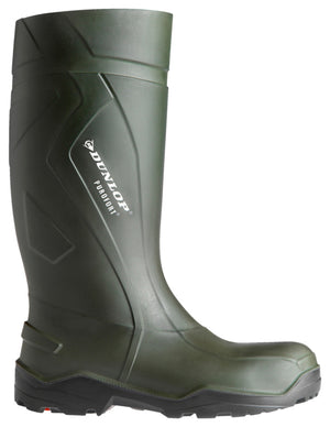 Grüne Sicherheitsgummistiefel S5 mit PUROFORT PLUS Material und robustem Design