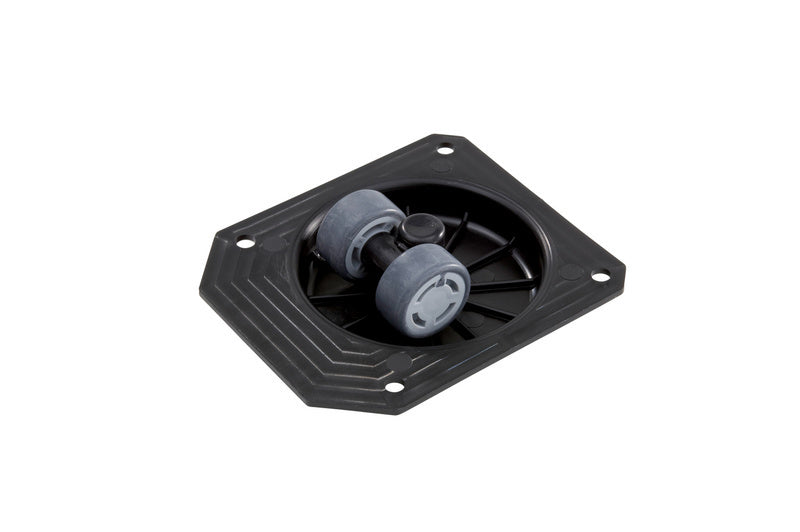 Möbelrolle MOEBLROLL mit rutschfester Oberfläche und 360-Grad schwenkbaren Rollen.