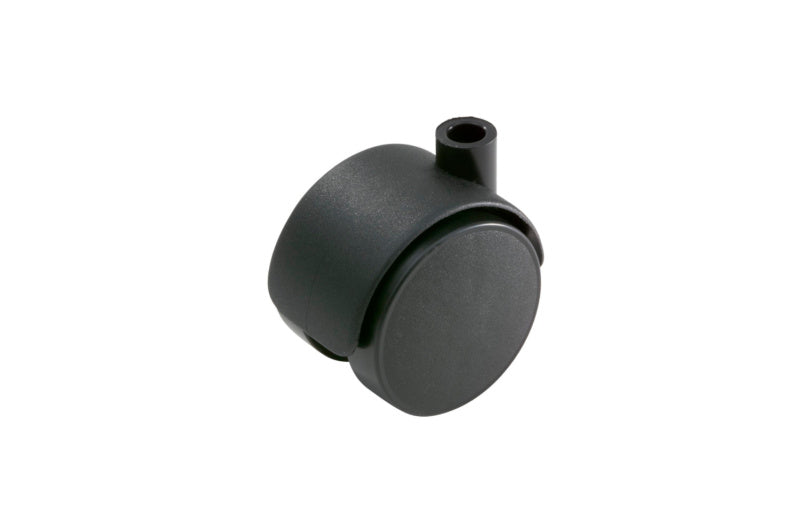 Robuste Möbelrolle MOEBLDPROLL-KST mit 360-Grad-Drehung und gummierter Oberfläche für schonenden Bodenschutz.