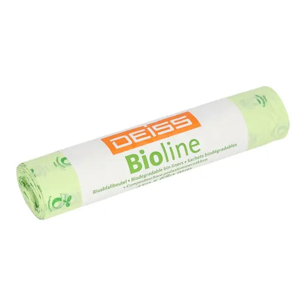 Biolline organic waste bags, 160L, natural, 500+450x1100x0.025 mm, 3 pcs/roll.