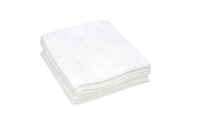 Weißes Ölbindetuch 38x46 cm aus saugfähigem Material, 100 Stück pro Packung.