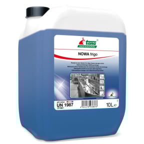 10-Liter nowa frigo Kanister aus recycelbarem Material mit Tragegriff und Ausgießöffnung.