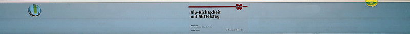 Richtscheit-RISCHEIT-WAWAAGE-LM-LIBELLE-L200CM     Verpackungsinhalt    1 Einheit