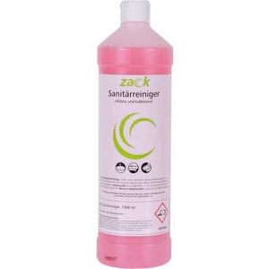 Zack Sanitärreiniger 1L Flasche effektiver Badreiniger mit Frischeduft zur Kalk- und Schmutzentfernung